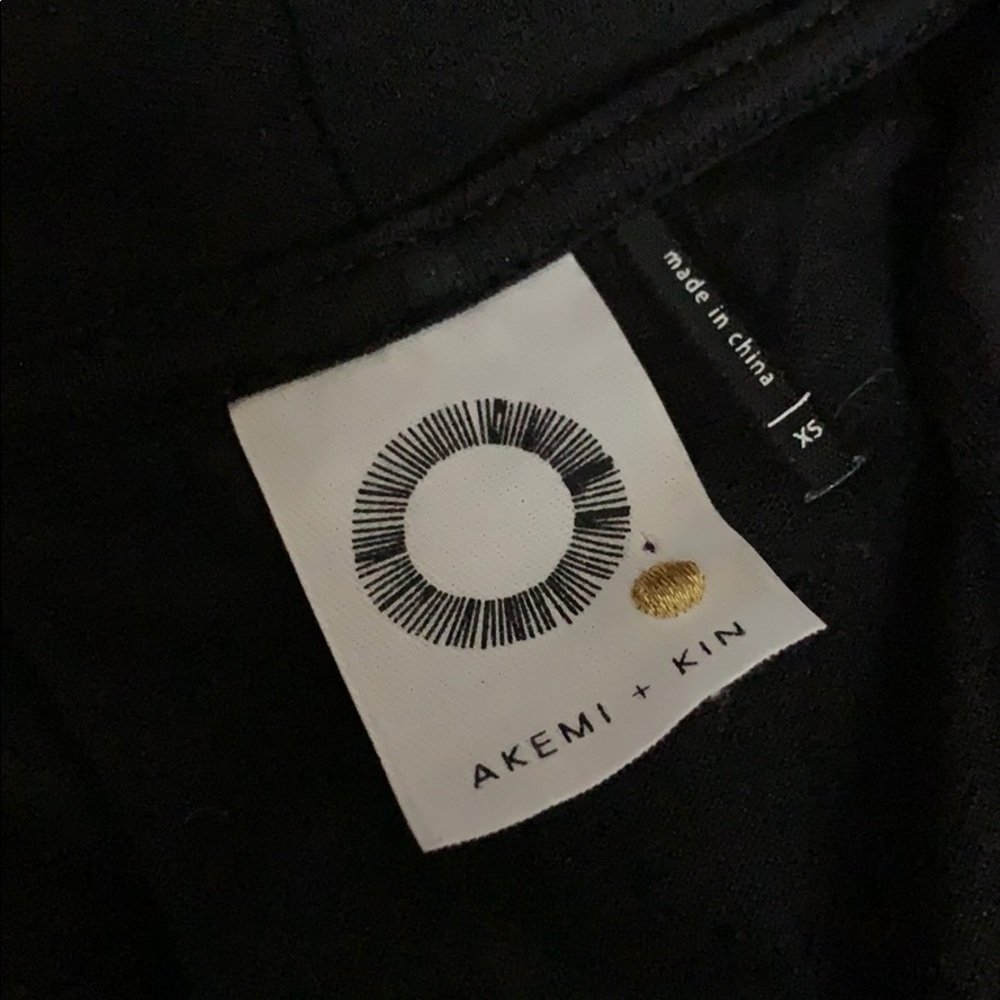 Anthropologie Akemi + Kin • Black Wrap Top - Picture 7 of 8